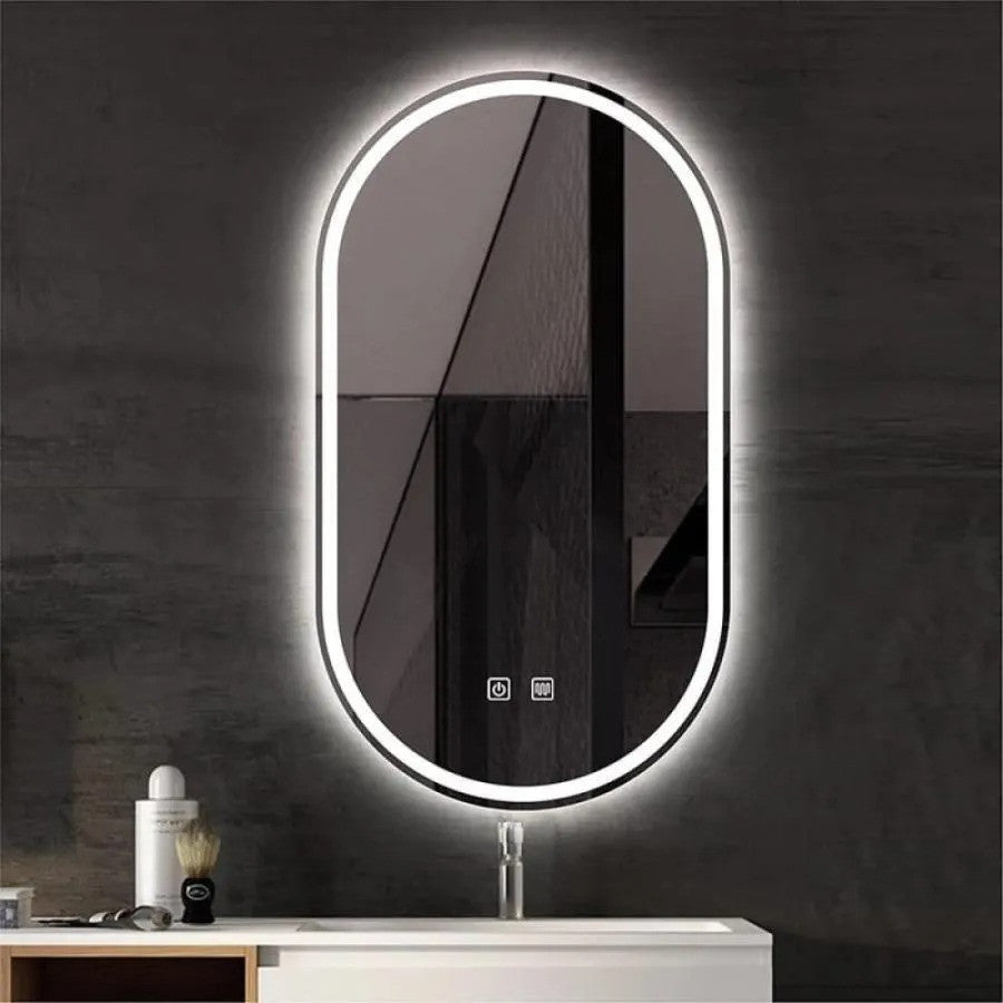 Oglinda LED Touch Aurora, cu functie Dezaburire 50x80 cm, colectia Marcello Funghi