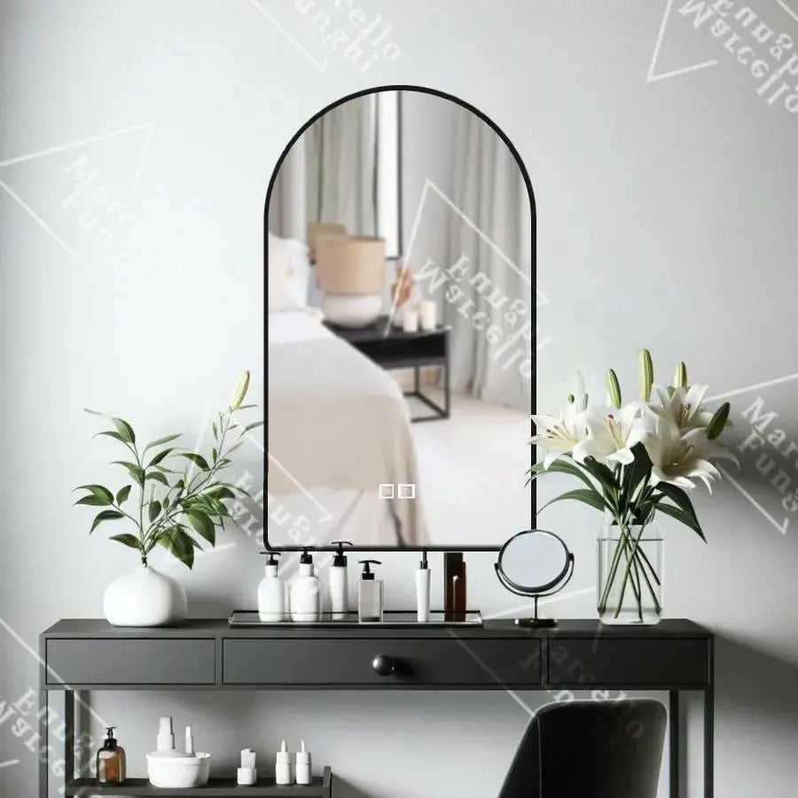 Oglinda LED Ovala 60x80cm Renya Touch Marcello, Sistem Dezaburire, Dimabila