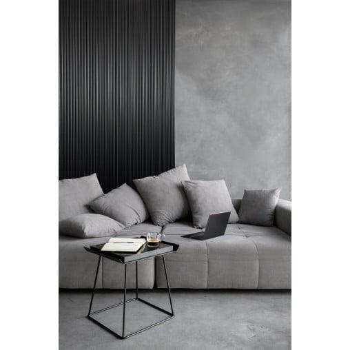 Panou riflat 3D Onda, Negru, 270x11.2cm, Lamelio