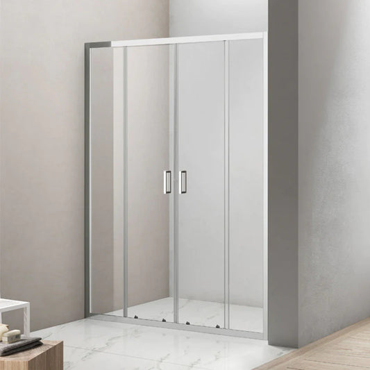 Perete De Dus 140x190cm, BP5713SA, Batanta, Sticla Securizata 6 Mm, Aluminiu, Transparent