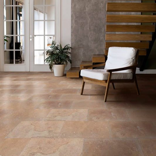 Placi Travertin Noce Periat Chituit 30.5 x 61 x 1.2 cm