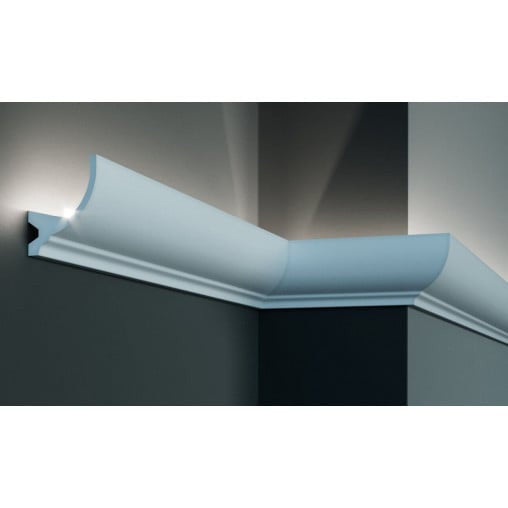 Profil pentru banda LED din poliuretan KF715 - 8.4x6.7x200 cm
