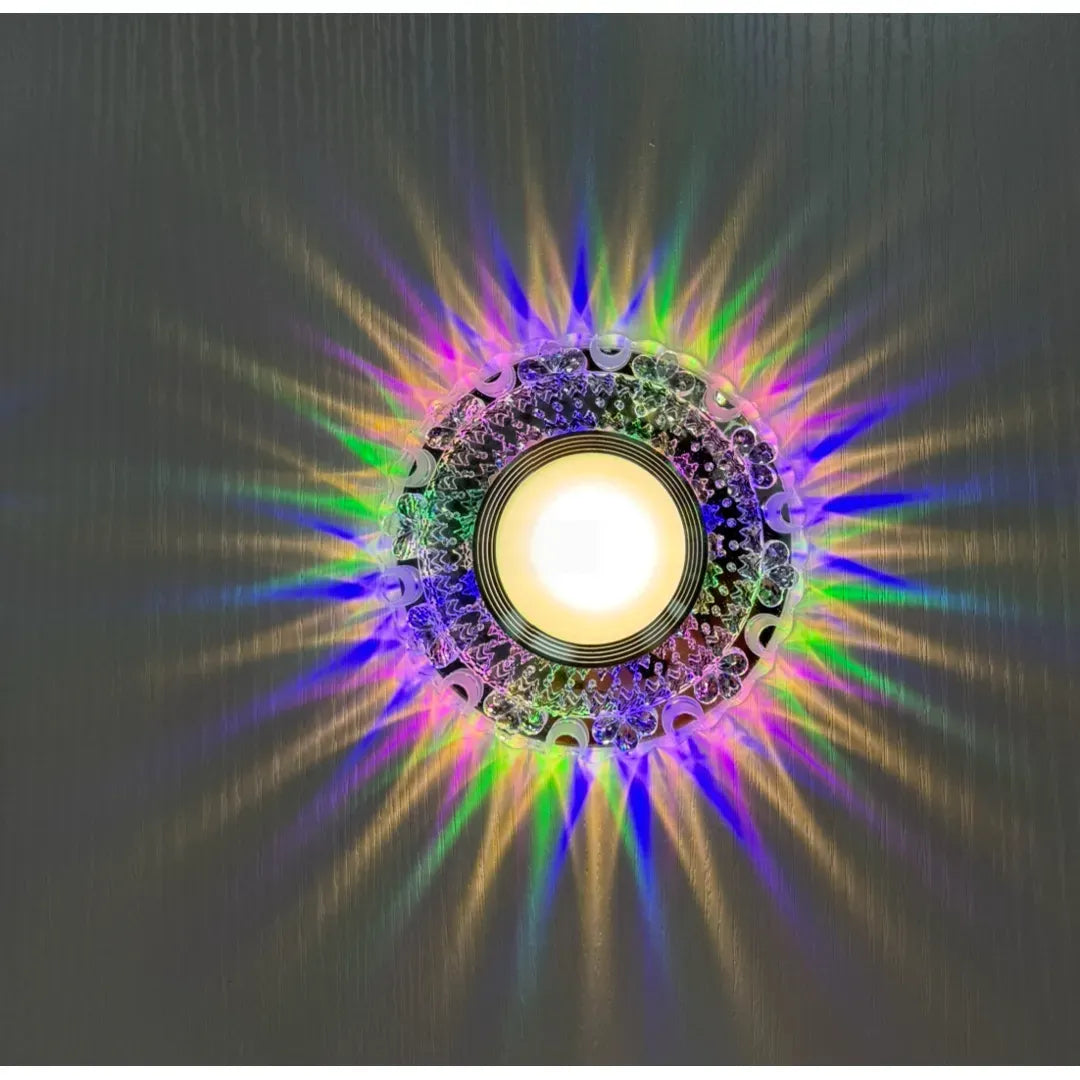 Spot LED, FARBSPIEL II, 5W, Rotund, lumina RGB/Neutra, Transparent