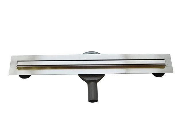 Rigolă de scurgere îngustă din oțel inoxidabil cu grilă 80cm – crom