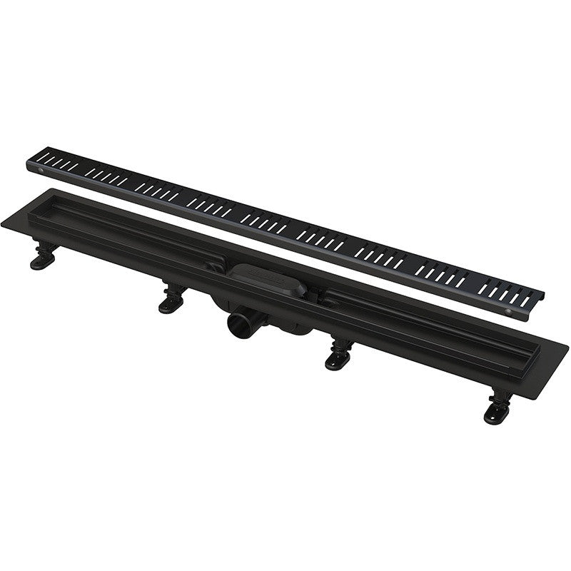 Rigola pentru dus neagra Alcaplast, Simple, 550mm
