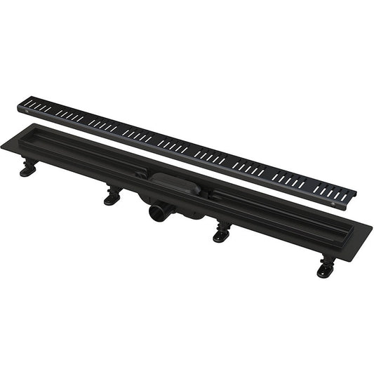 Rigola pentru dus neagra Alcaplast, Simple, 550mm