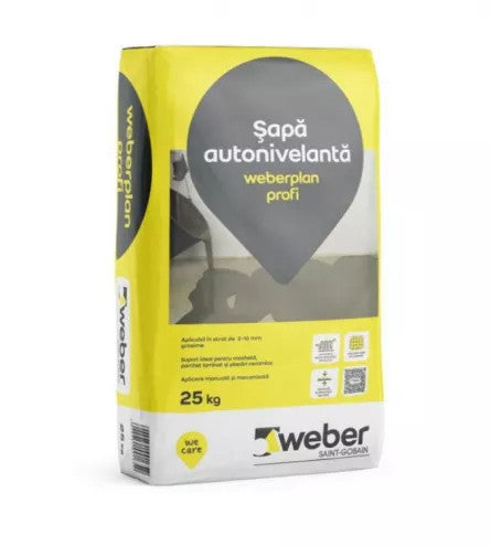 Sapa autonivelanta Weberplan Profi 25 kg