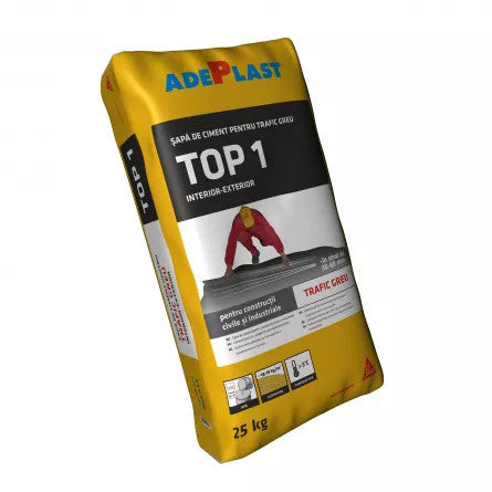 Sapa de egalizare Adeplast Top 1 pentru trafic greu 30 kg