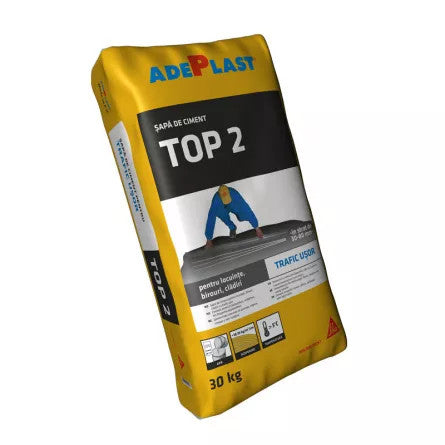Sapa de egalizare Adeplast Top 2 pentru trafic usor 30 kg