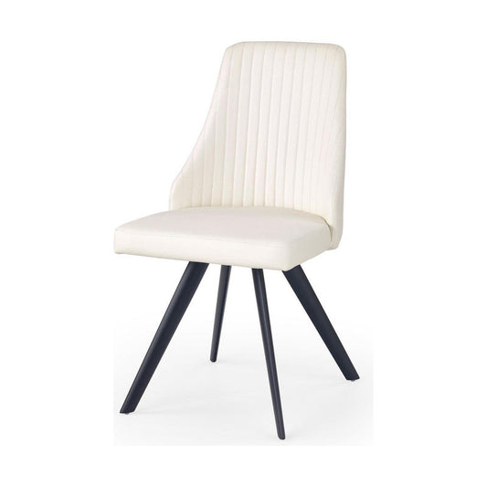 Scaun tapitat K206, zlb/negru, piele ecologica/metal, 53X48X87 CM