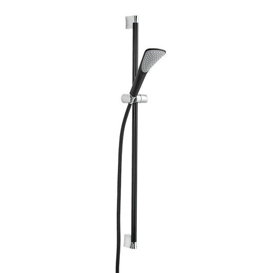 Set de dus cu bara 90 cm, Kludi, Fizz, negru mat