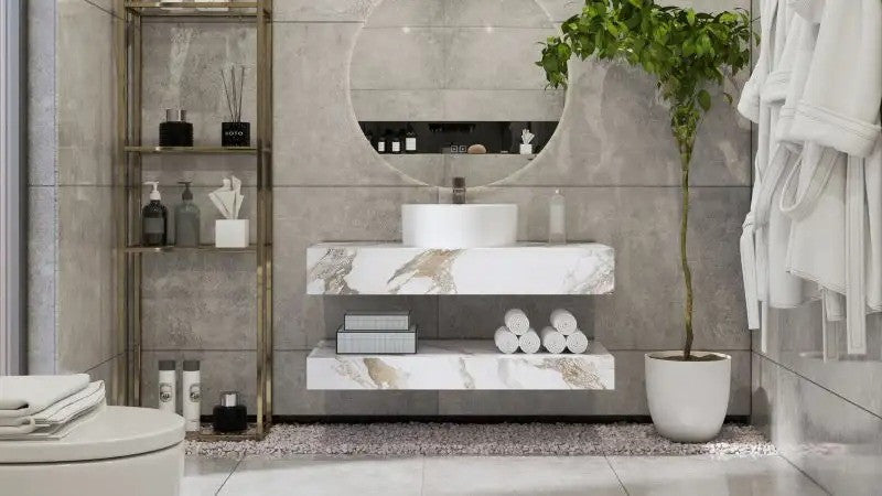 Set mobilier Armonia Gold Carrara 100cm