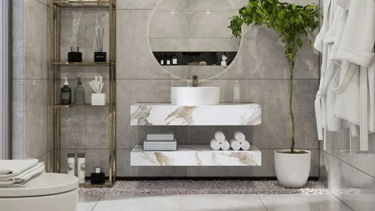 Set mobilier Armonia Gold Carrara 100cm