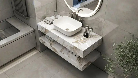 Set mobilier Armonia Gold Carrara 120cm