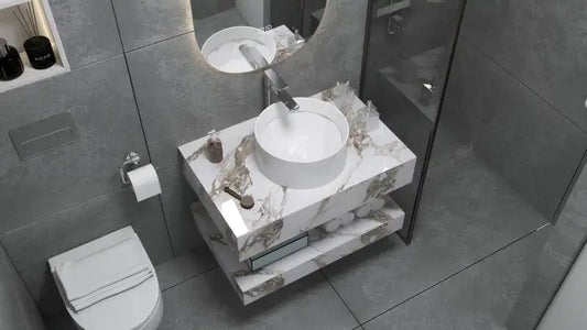 Set mobilier Armonia Gold Carrara 80cm