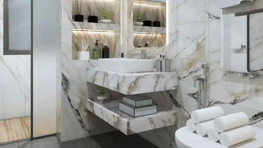 Set mobilier Armonia Gold Carrara 90cm