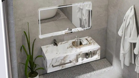 Set mobilier Creta Gold Carrara 120cm