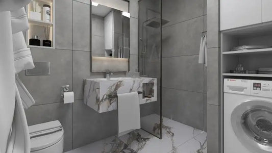 Set mobilier Creta Gold Carrara 80cm