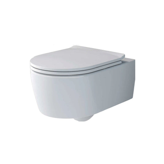 Set vas WC Villeroy & Boch, Soul, suspendat, direct flush, cu capac soft close si quick release, alb