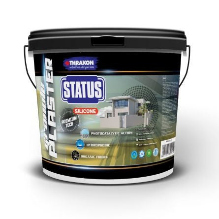 Tencuiala decorativa siliconica Status Silicone Granule Plaster 1.5mm, aspect texturat, 25kg