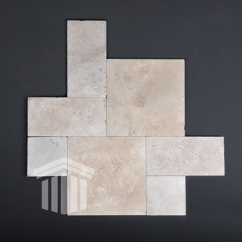 Travertin Classic CC Antichizat Mini French Pattern Set 3cm