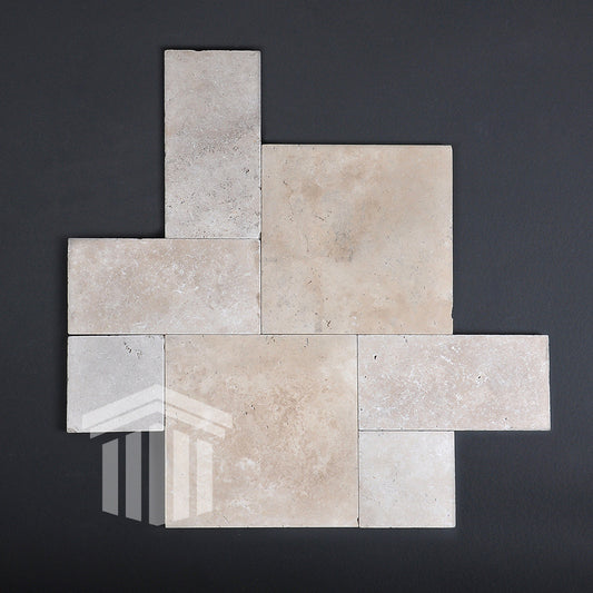 Travertin Classic CC Antichizat Mini French Pattern Set 3cm