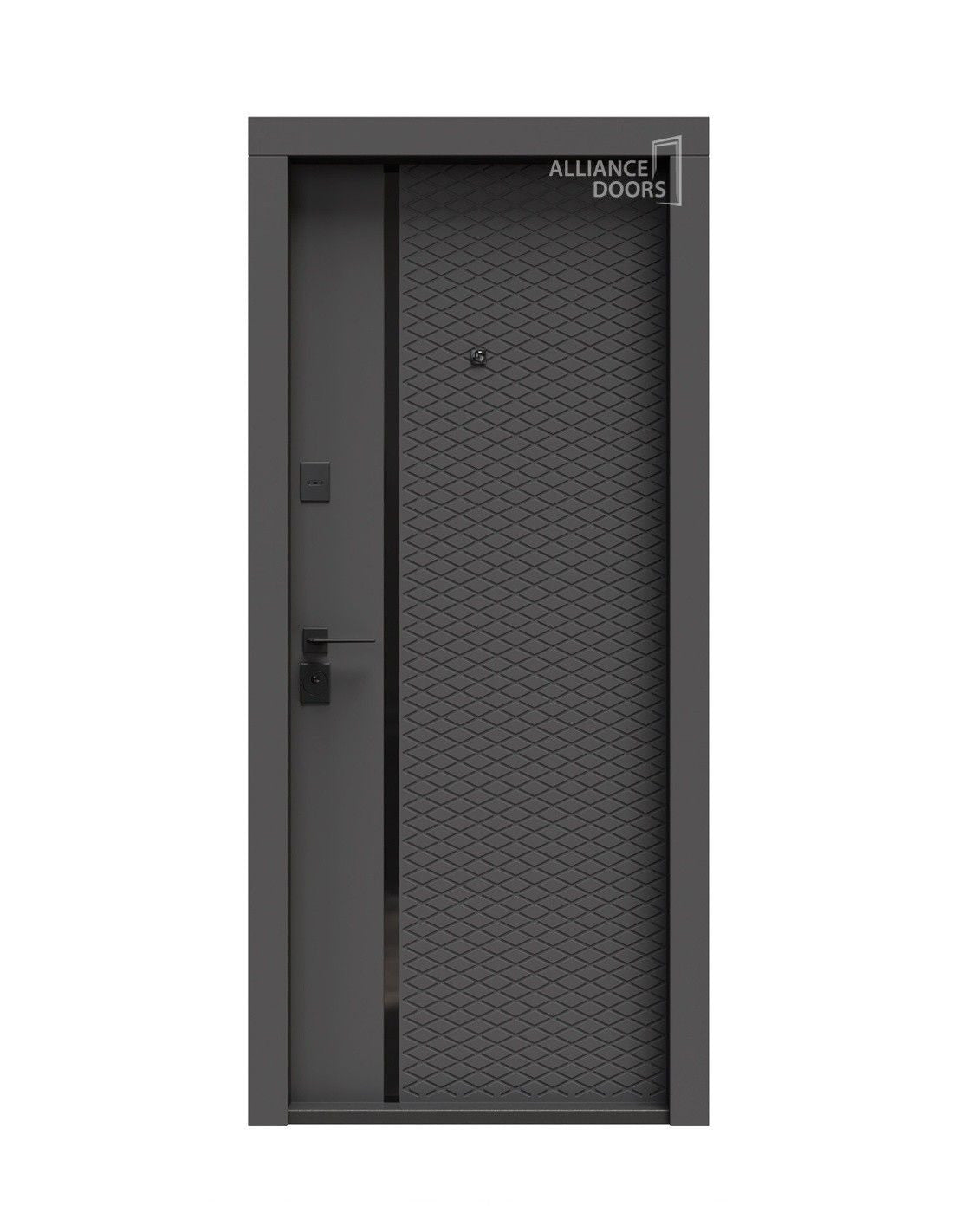 Usa premium de intrare apartament Milano gri soft touch / alb mat