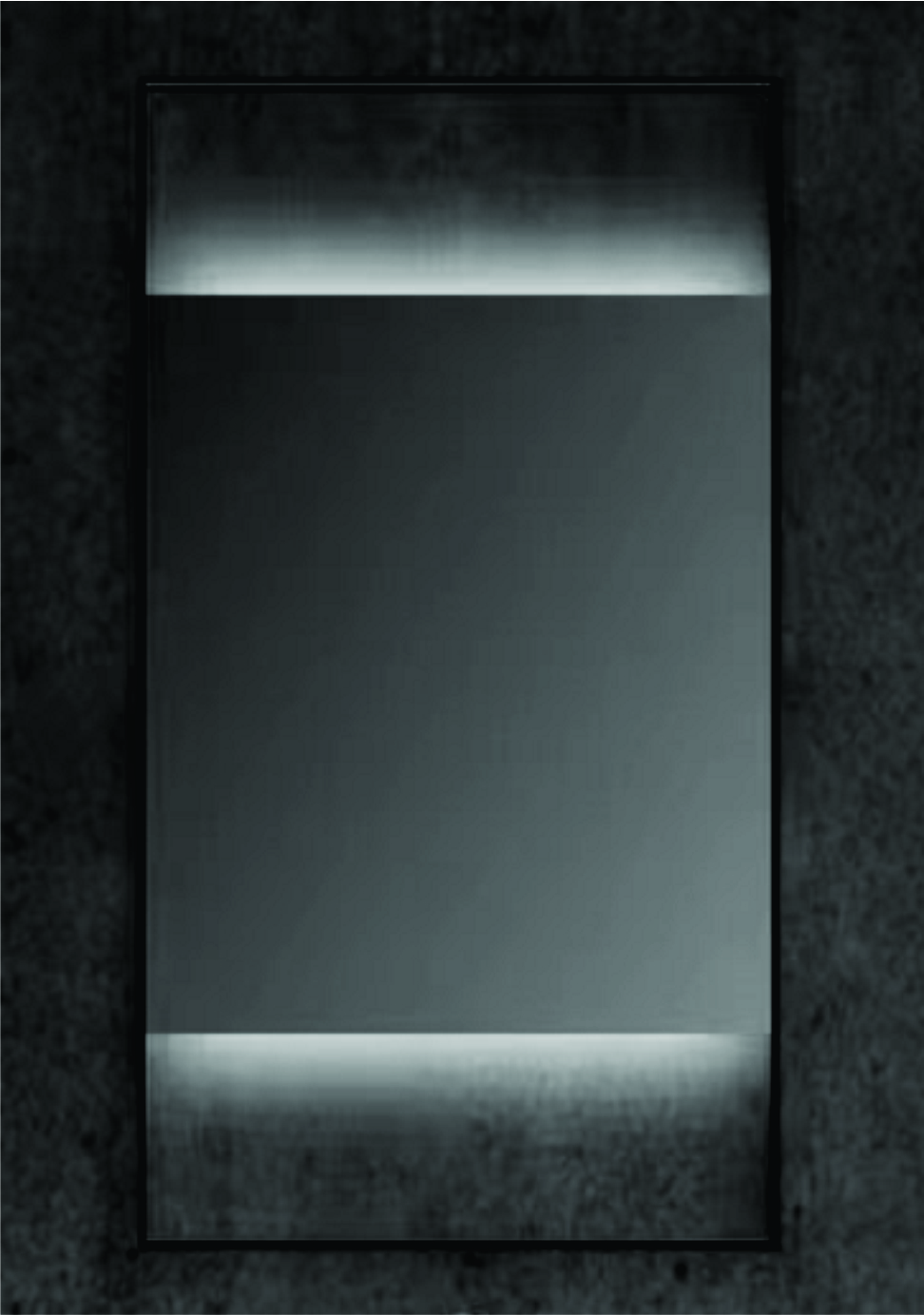 Oglinda LED Renata, rama neagra, 110x60 cm